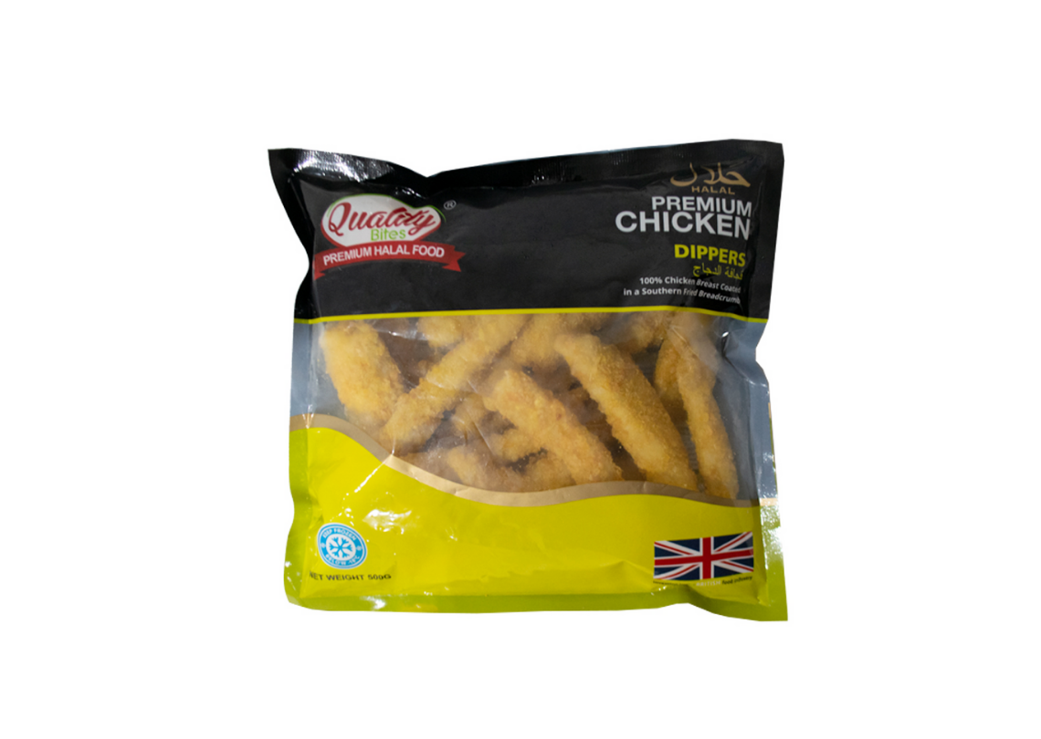 Quality Bites Chicken Dippers 500g 3 Quality Bites Chicken Dippers 500g