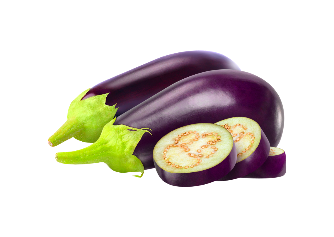 Aubergine Each 3 Aubergine Each