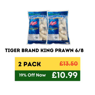 Tiger Brand King Prawn 6/8 - 2 Pack 2 Tiger