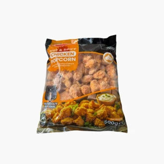 Crown Farms Hot and Spicy Chicken Popcorns 500g 1 Crown Farms Hot and Spicy Chicken Popcorns 500g