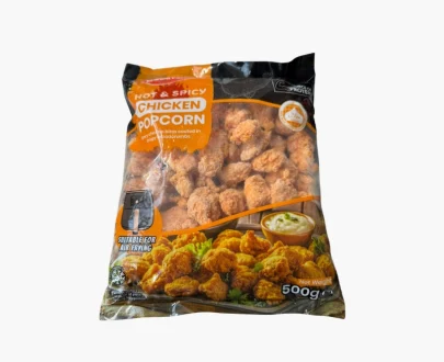 Crown Farms Hot and Spicy Chicken Popcorns 500g
